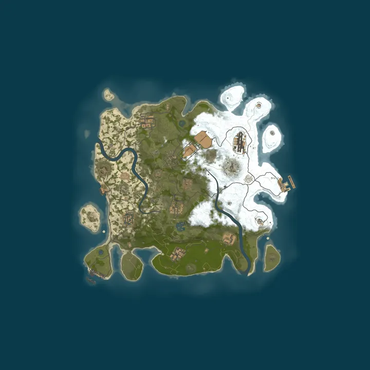 Map of [US] Shooters Rust 1000X PVP XP|KITS|SHOP