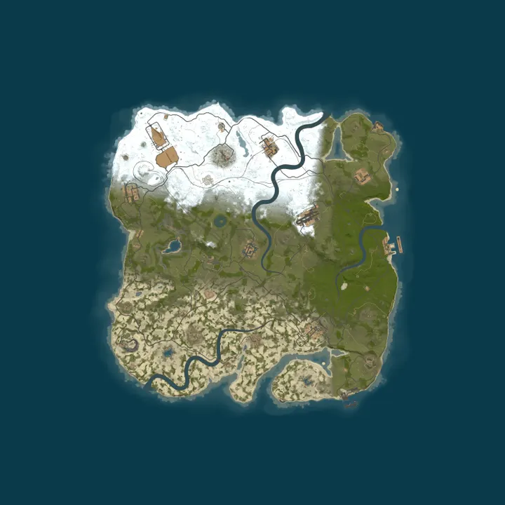 Map of [US] Rust in Peace - 2x Vanilla Fridays | Shared BPs | Max 8