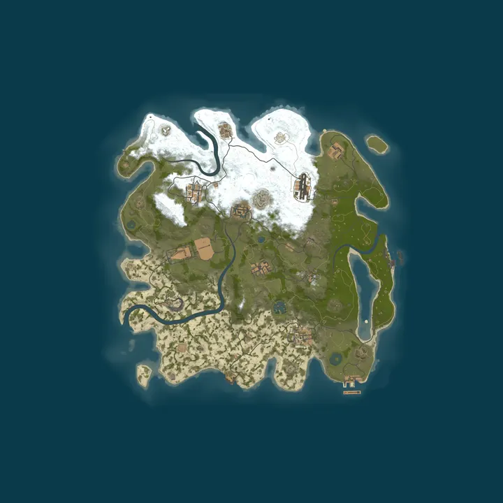 Map of [10/1] Rusty X | Solo | 2x | Noob Friendly