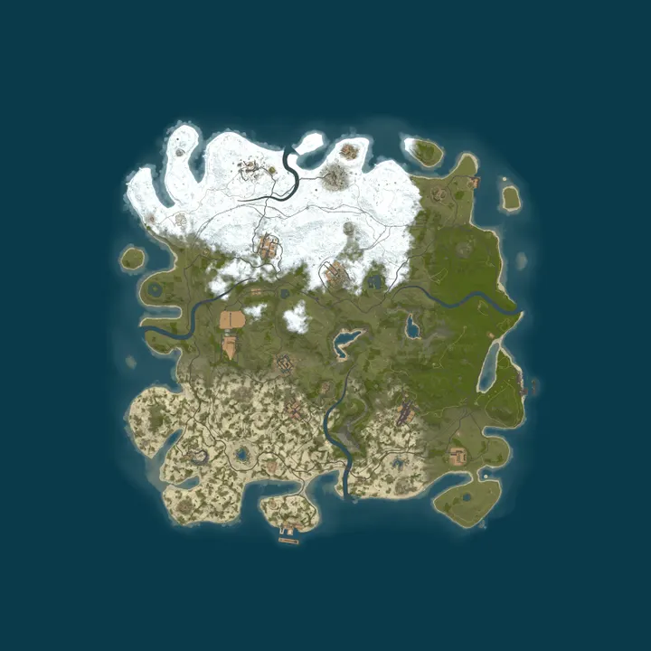 Map of EU RUST PVE - No Killing | No Raiding | No Upkeep