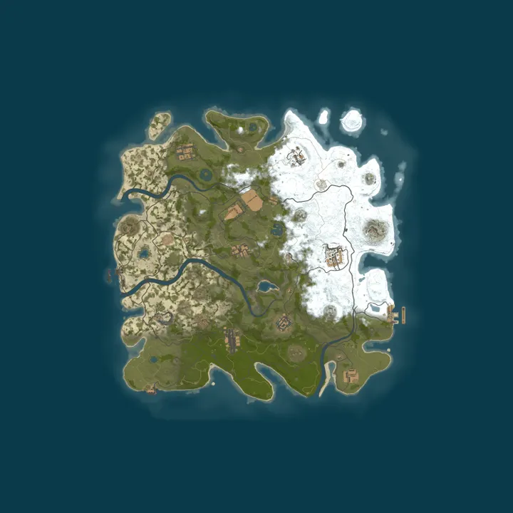 Map of Dirty Dan's Rust Emporium | No Decay | 3x Gather | 3x Stack
