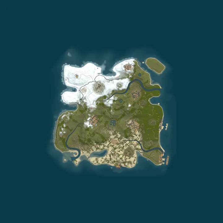 Map of Pine Hosting - Rust Server