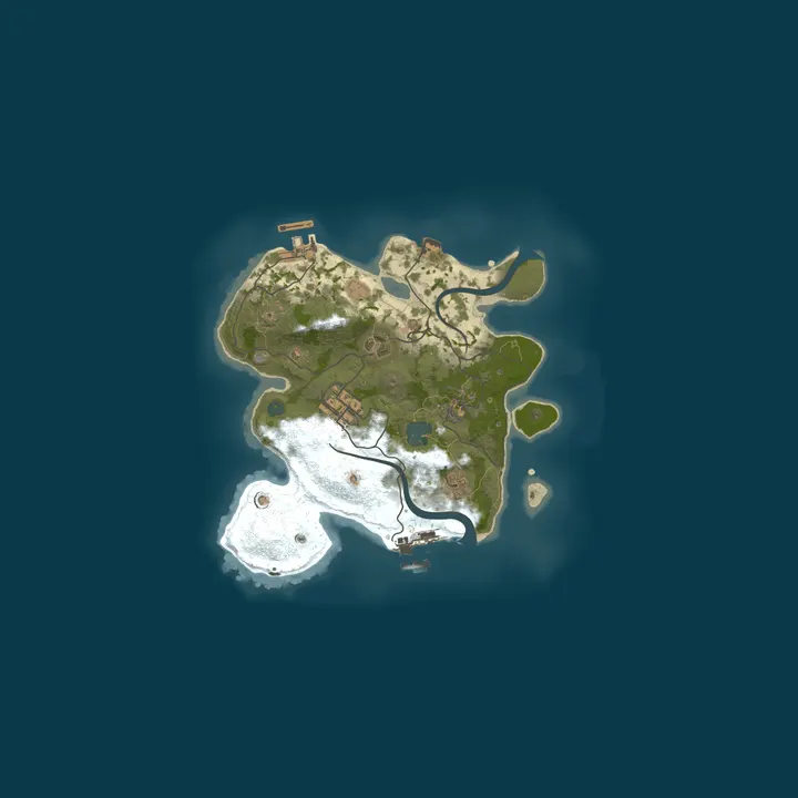 Map of Rust::Hosted by Cybrancee.com