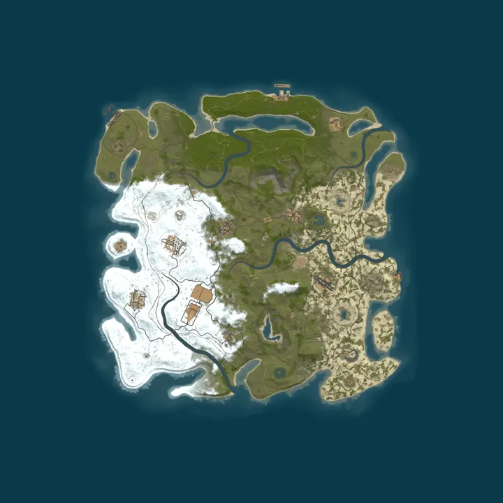 Map of Legacy of Ashes | Faction RP | Controlled PvP | No Tech Tree