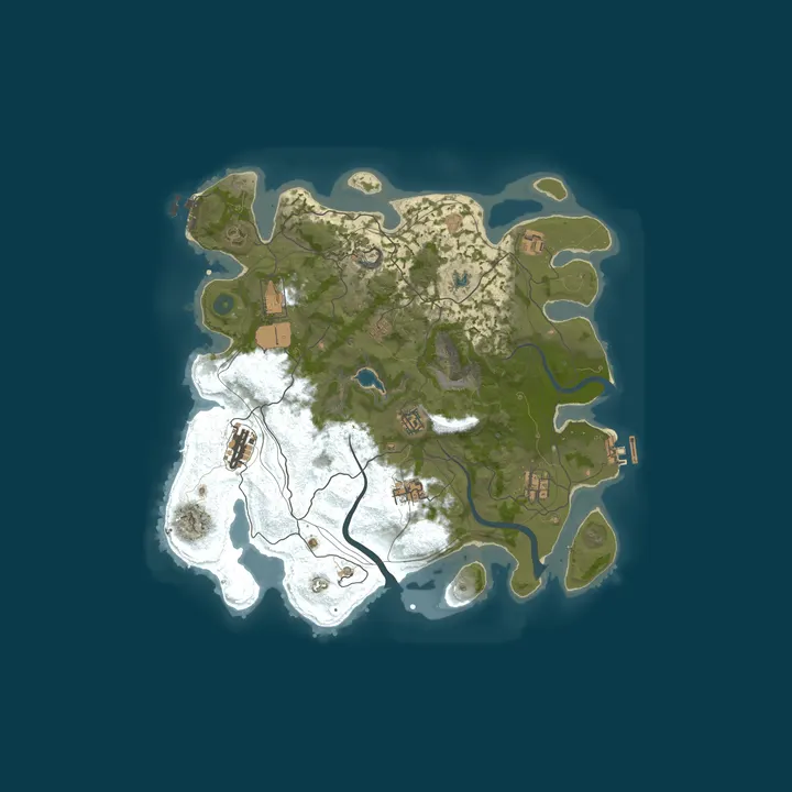 Map of WILDLORD.GG 5x |Kits|LootX5|TP|Homes|Clans|Just Wiped 10/5
