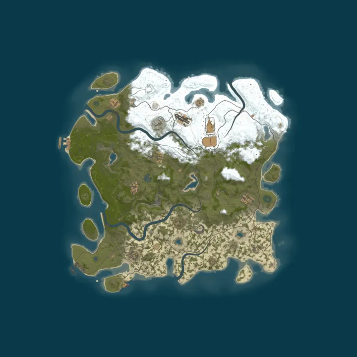 Map of CLOUD HIVE DC - RUST |SOLO/DUO| VANILLA. FULLWIPE 02.10 / 18:00