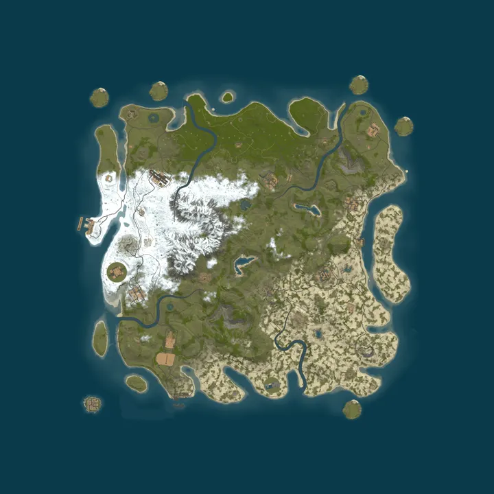 Map of Lost Paradise 5X PVE | Full Release Oct. 15th