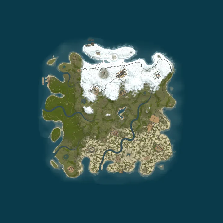 Map of Rust Server - Pinehosting.com