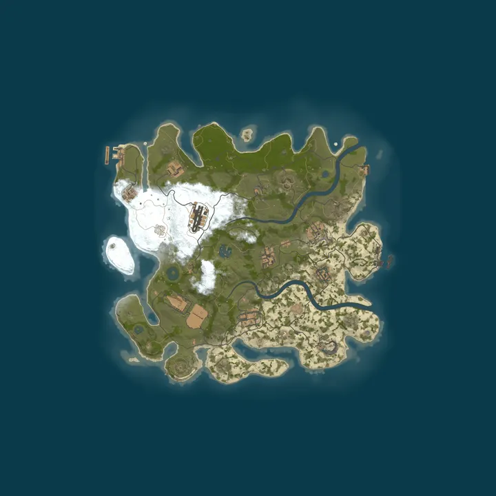 Map of Pine Hosting - Rust Server