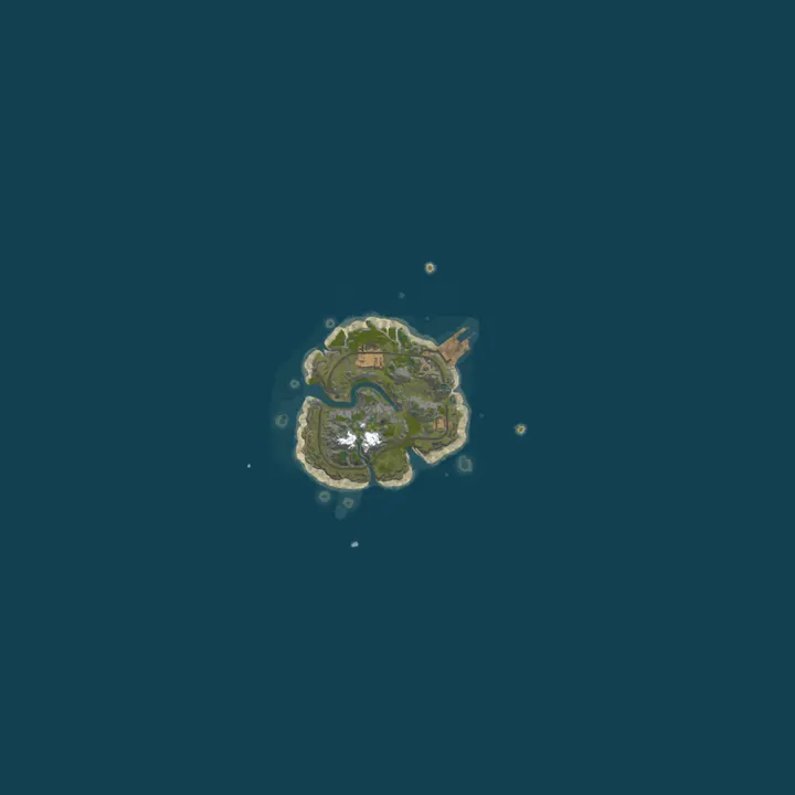 Map of [US] ForgeRust PvP | ALL BPs | Monthly Wipe | Kits | Shop