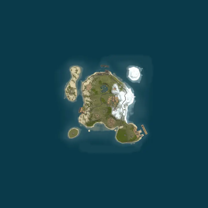 Map of RUST or BUST  2X (Duo) (Small Map) (Chill)