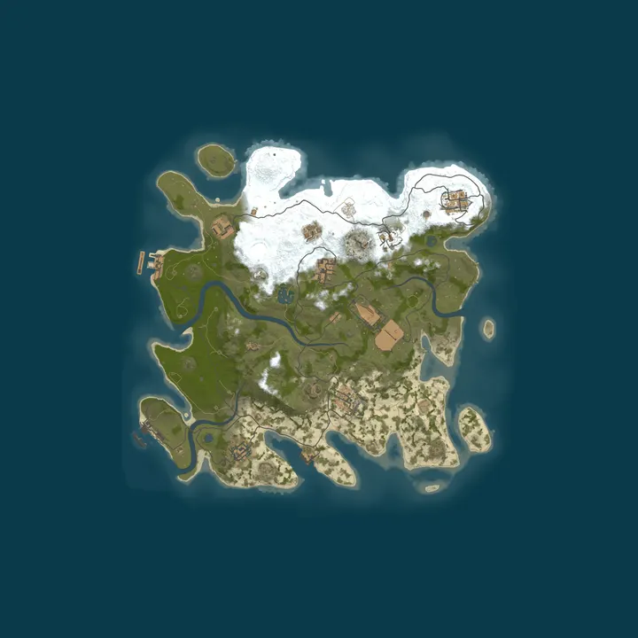 Map of RustGuy 5x | Solo/Duo/Trio/Quad | Shop | Kits | TP | Weekly