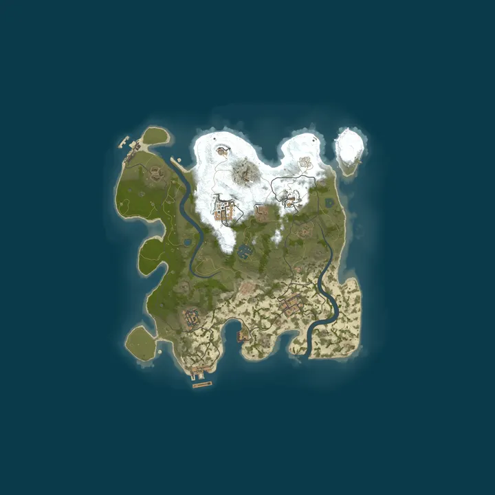 Map of Pine Hosting - Rust Server