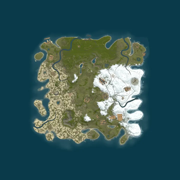 Map of KARMA RUST | NA | 2X | Vanilla+ | Noob Friendly