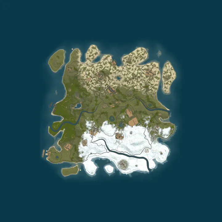Map of ImagineRust 2x Weekly Quad Max QoL Mods NO BP WIPE