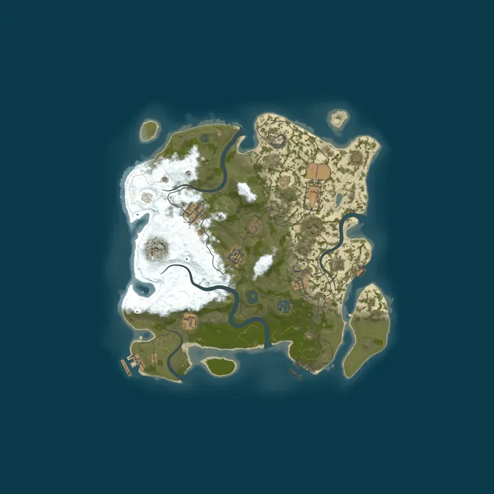 Map of Noah's Rust Server