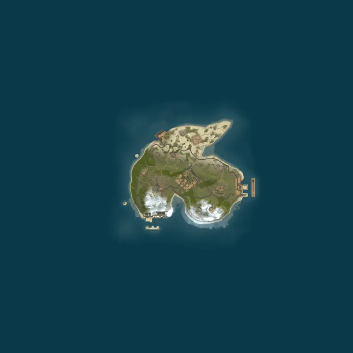 Map of RUST Classic server X2 TEST
