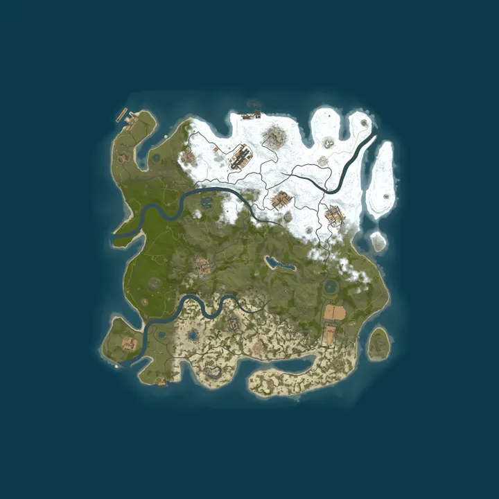 Map of MuffinRust Россия 2x для новичков