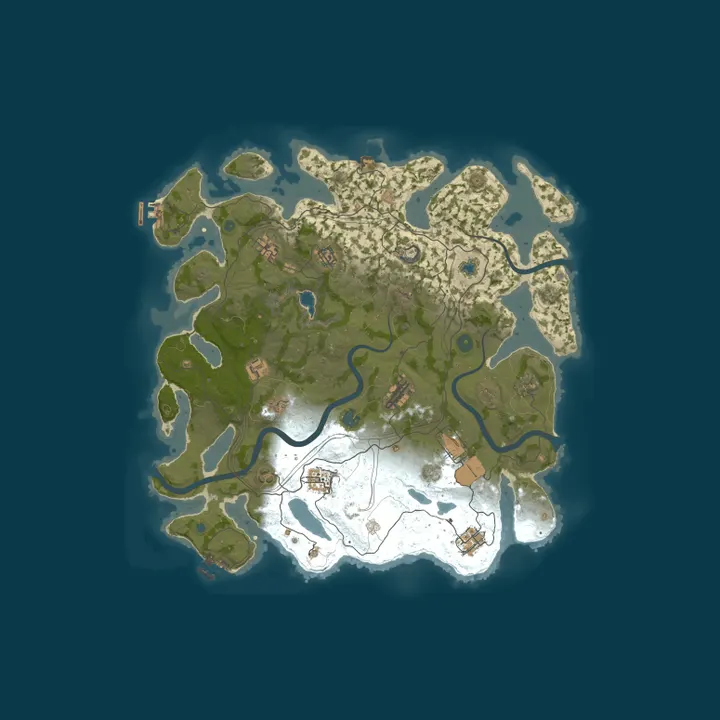 Map of КЛАССИКА x2 | GGRust #1 | Для нoвичкoв 2x