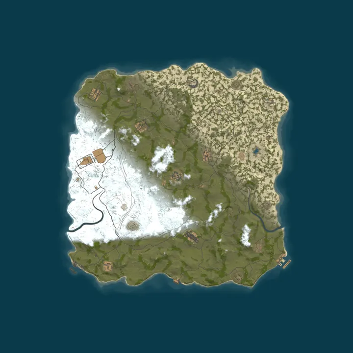 Map of MIRAGE RUST | MONDAY 2x | VANILLA+  | Wipe 05.10