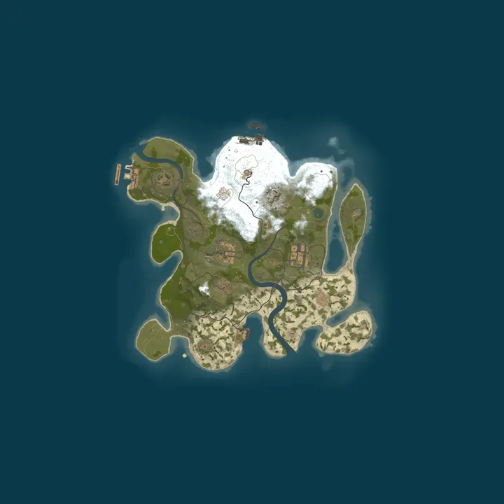 Map of DUST RUST | CLANS | LOOT+ 3-5x