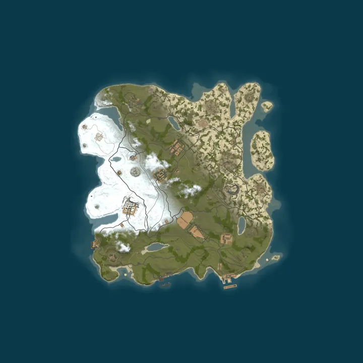 Map of AZARUST#1 [ X5/X10 | NOLIMIT | CLANS | LOOT+ | KITS ] 05.10