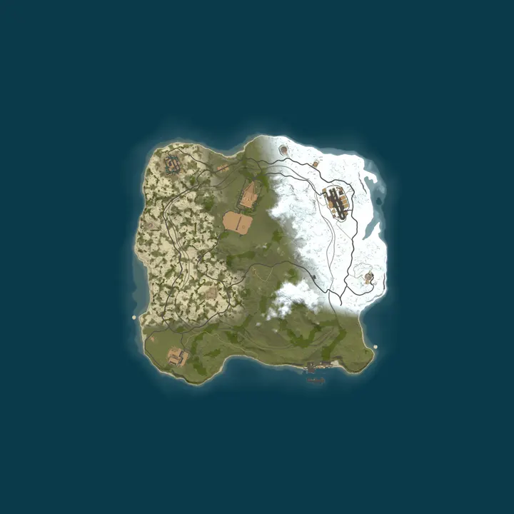 Map of AZARUST#3 [ X100000 | KITS | BATTLEFIELD | PVP ] 05.10