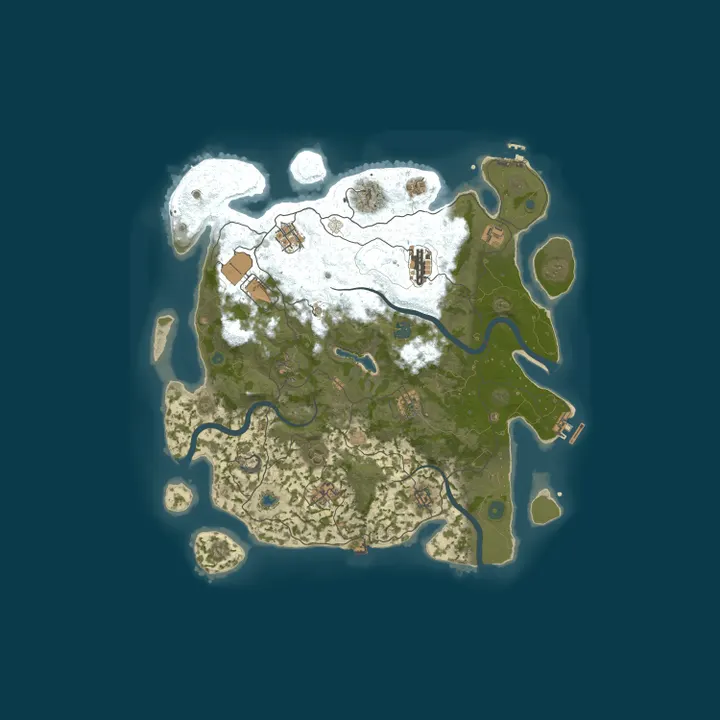 Map of [EU] AshRust 2x Monthly Solo/Duo/Trio | QoL/Loot+ | No BPs