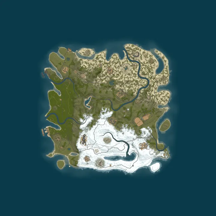 Map of [EU] AshRust 2x Monthly Max 5 | QoL/Loot+ | No BPs
