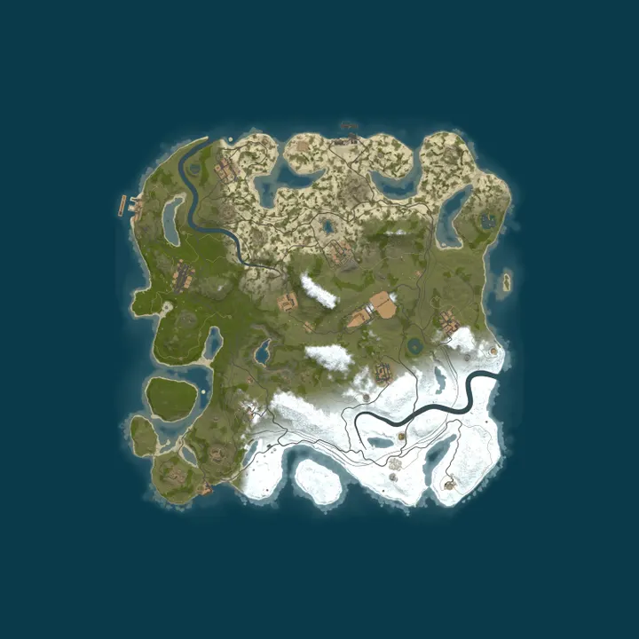 Map of Rust4Noobs | Solo/Duo | Softcore 50% Bi-Weekly | No BP Wipe