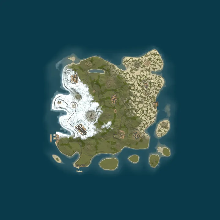 Map of Gibberish Rust X MILLION 1000000000000X CLANS|TELE|SHOP|NoFUEL|