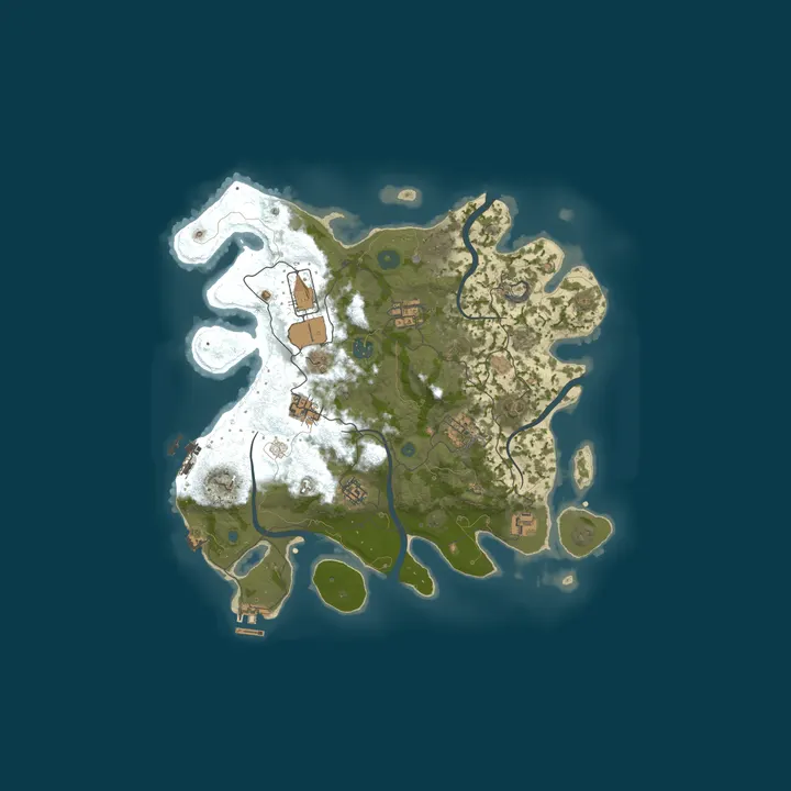 Map of [PVP] Gibberish Rust 10x Kits|Events|Backpacks