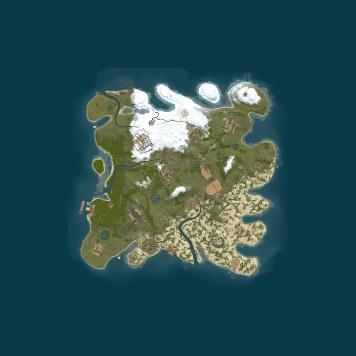 Map of Fox Den Wastelands