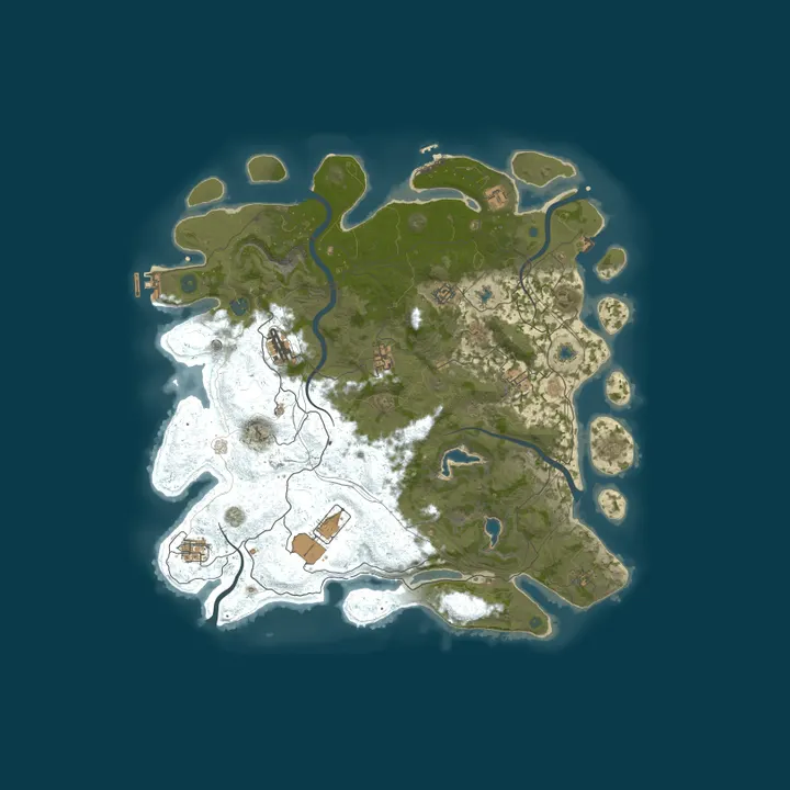 Map of EVILRUST [ NoLimit | RaidableBases | Events | Quests | RU ]