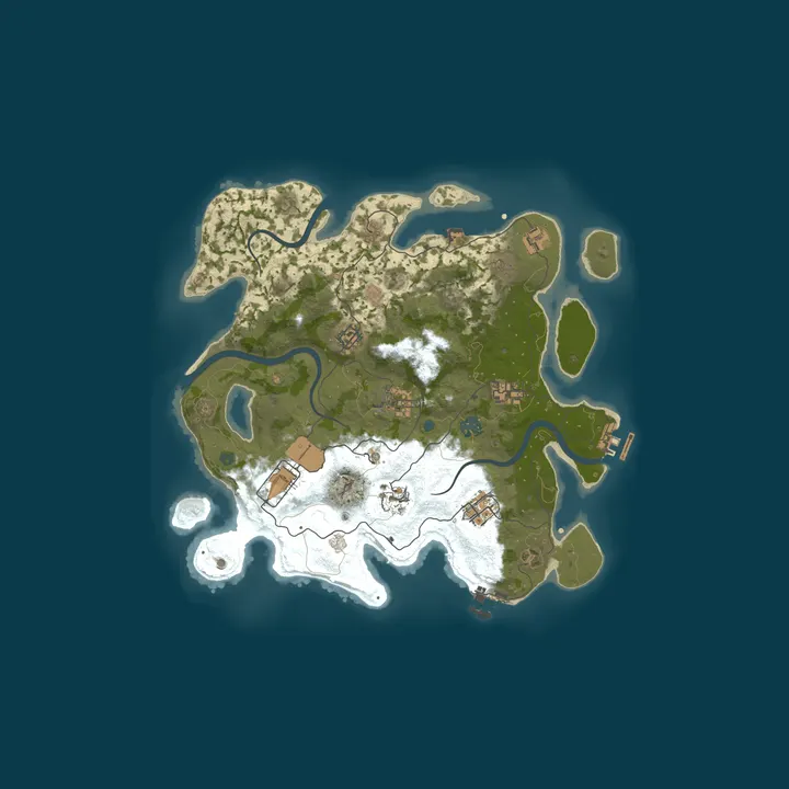 Map of RustSide Solo/Duo/Trio 2x | JUST FULLWIPED 07.10 10/07