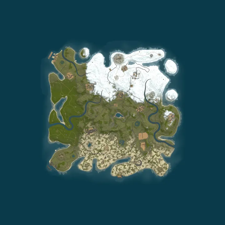 Map of Rust Server by nitrado.net