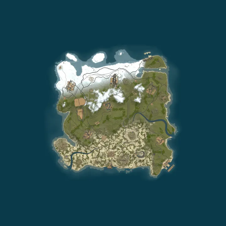Map of EU Vex.gg 5x Solo Only|Kits|Shop|TP|homes|max 1|Best 10x5