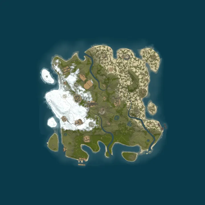 Map of Россия 2x | Vanilla | Месячный