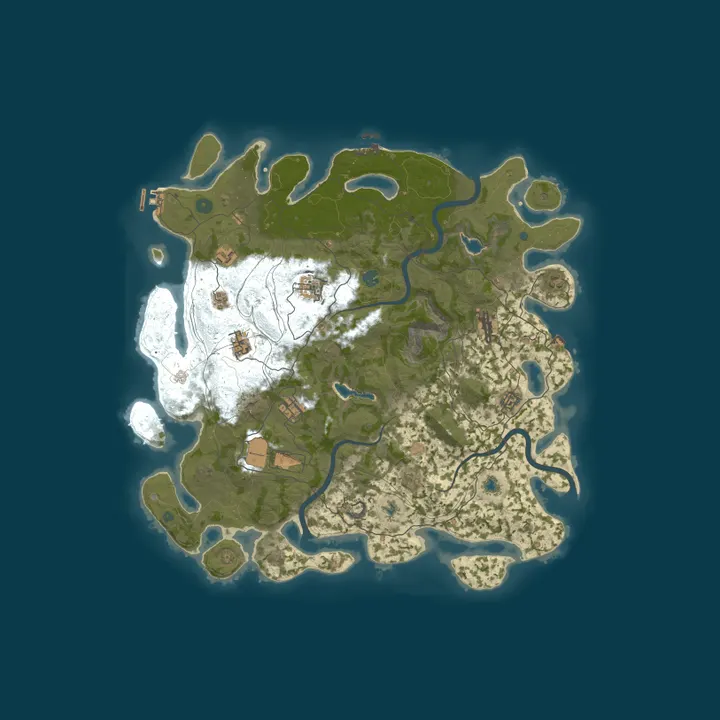 Map of NOOB FRIENDLY|PVP|NO OFFLINE|NO BP WIPE|LOW UPKEEP