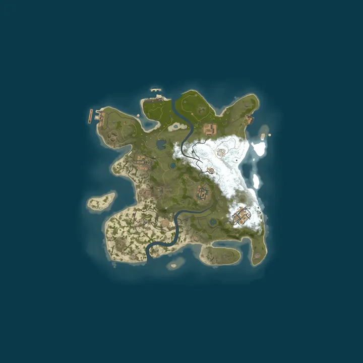 Map of OnniHost Rust Server