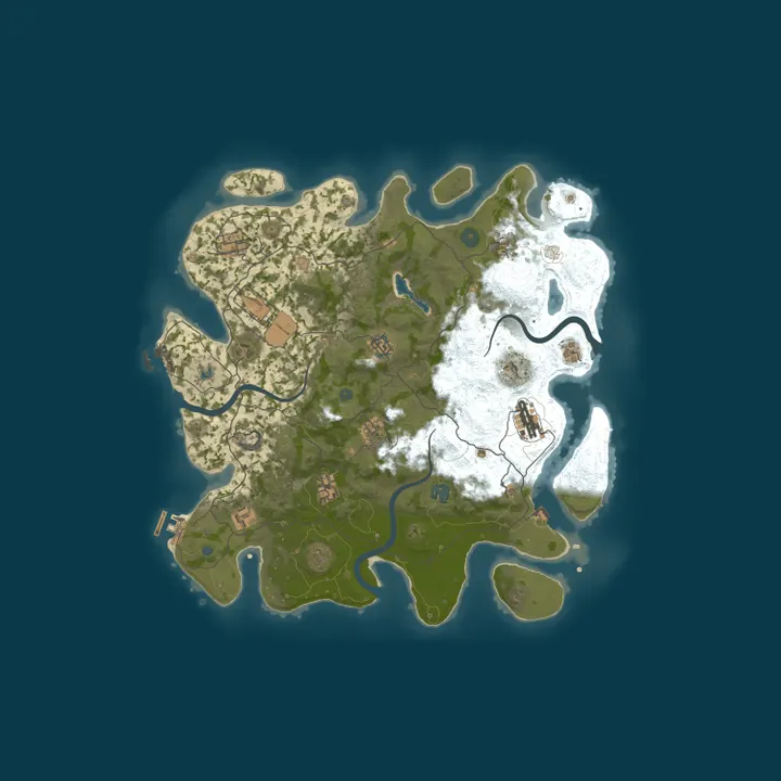 Map of RUSTY DUCK 2x | Solo/Duo/Trio/Quad | Modded Vanilla | High Perf