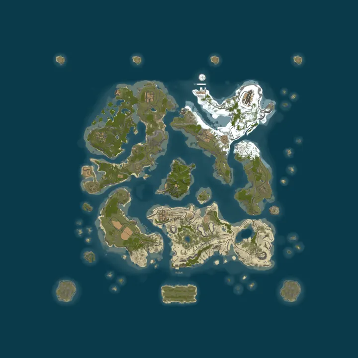 Map of Hex US ZEN 5x PVE | Skills | Jetpack | Quests | Raid Bases
