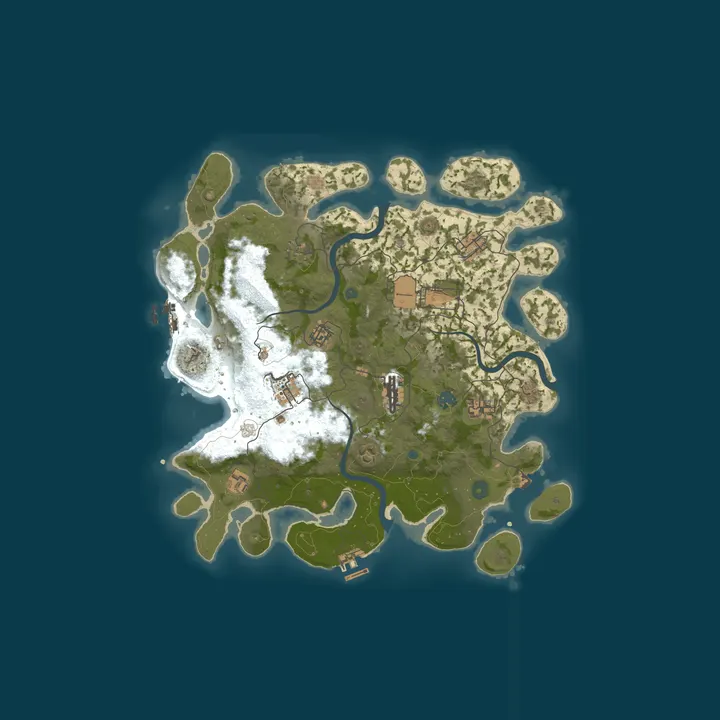 Map of [PVE] МИРНЫЙ ОСТРОВ | Рейдбазы