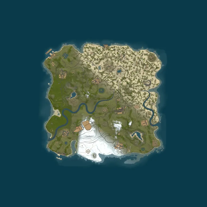 Map of HQM.GG EU 3x Monthly Solo Only - Skins - Pvp - ORP