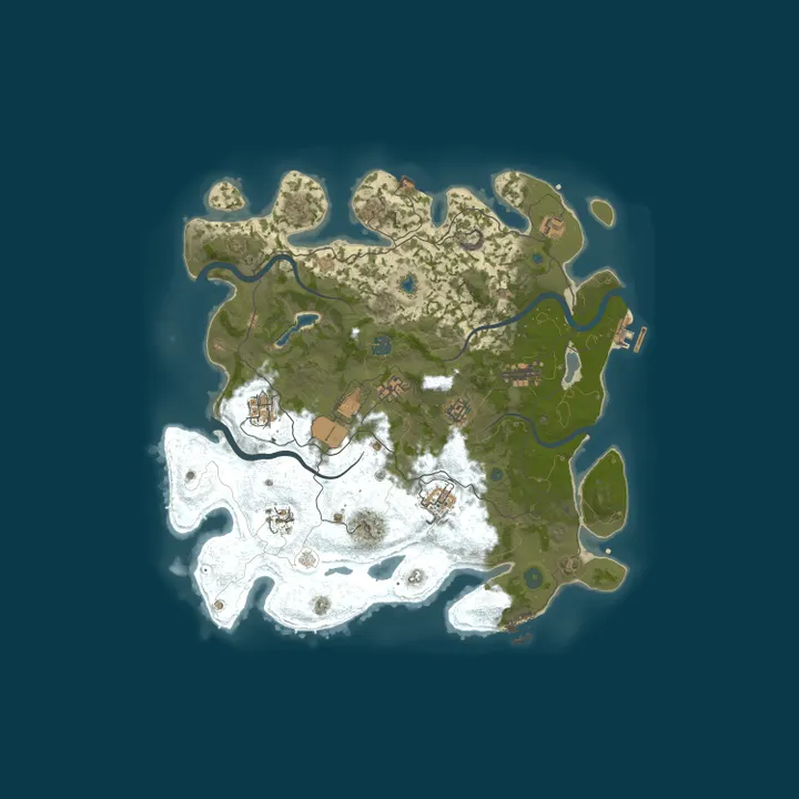 Map of Friends Rust Server