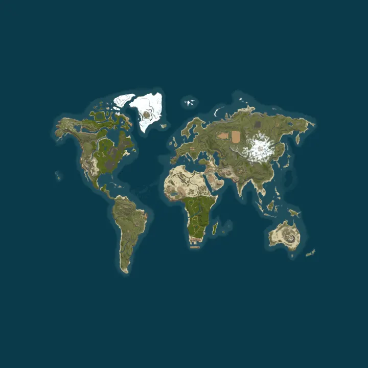Map of [US] Exotic Haven |PVE|Monthly|Skills|Zombies|NoDecay