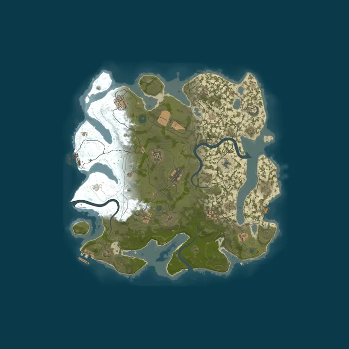 Map of Retrofied | 1/4th Upkeep | Monthly | Vanilla | 2x Nodes |  Noob