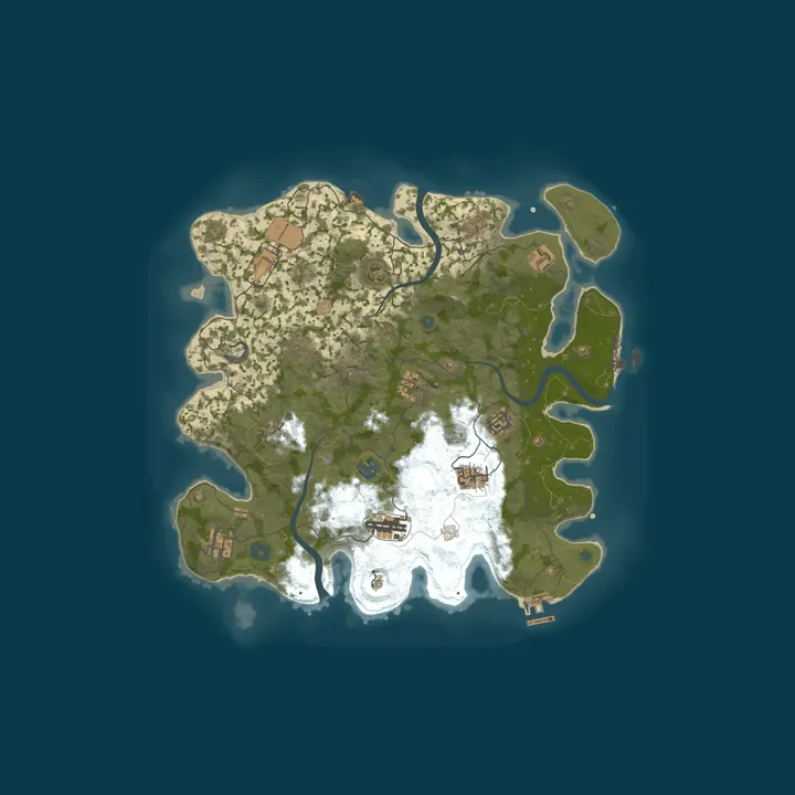 Map of TERRA Rusticus 2: Reborn - 10x|Drugs|Perks|Kits|Shop|