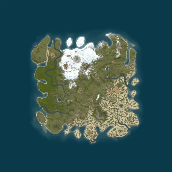 Map of SPARTAN PREMIUM |3X PVE/PVP|ZOMBIE|PETS|JETPACK|RAID BASES
