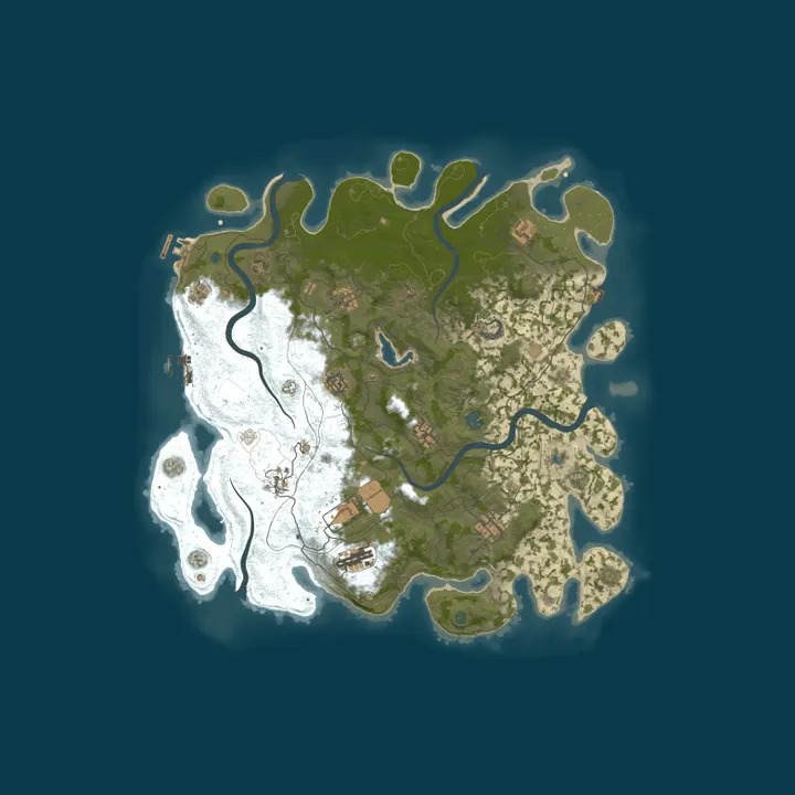Map of ZLOY RUST 2x | ДЛЯ НОВИЧКОВ | RaidBases | Wipe 06.10